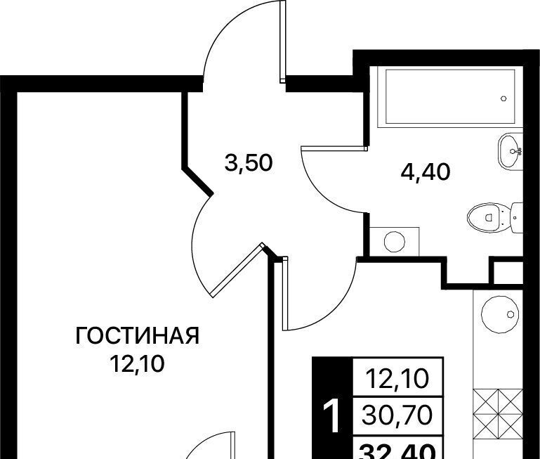 квартира г Ростов-на-Дону р-н Первомайский Смартполет жилой комплекс фото 1