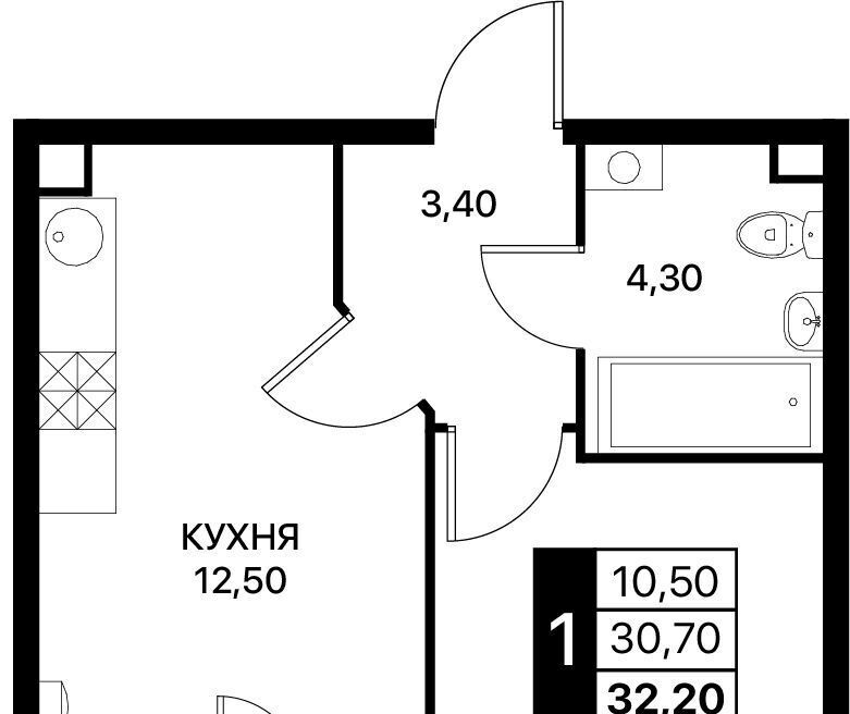 квартира г Ростов-на-Дону р-н Первомайский Смартполет жилой комплекс фото 1