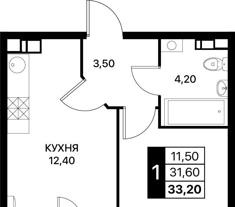 квартира г Ростов-на-Дону р-н Первомайский Смартполет жилой комплекс фото 1