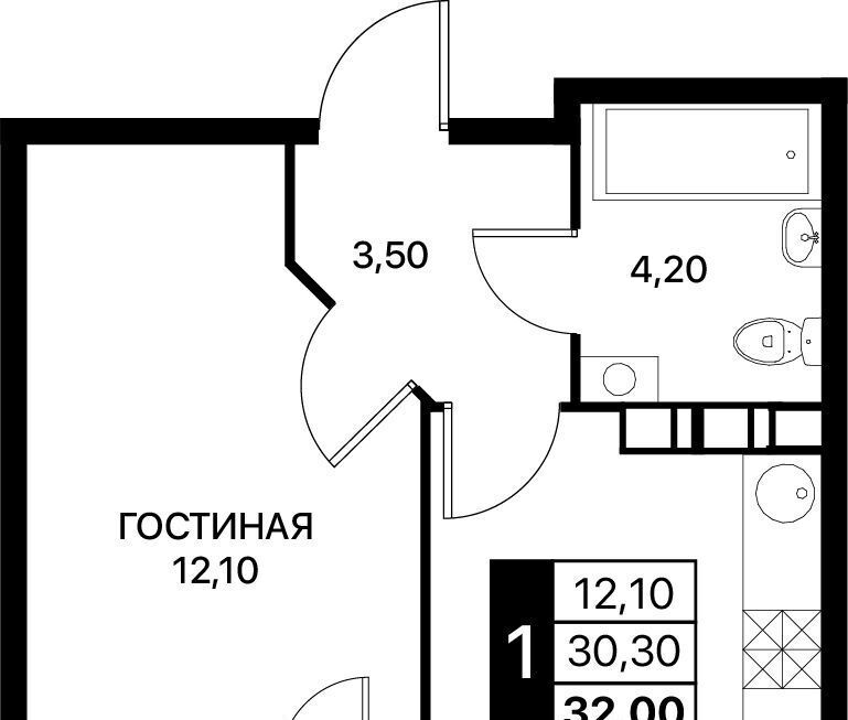 квартира г Ростов-на-Дону р-н Первомайский Смартполет жилой комплекс фото 1