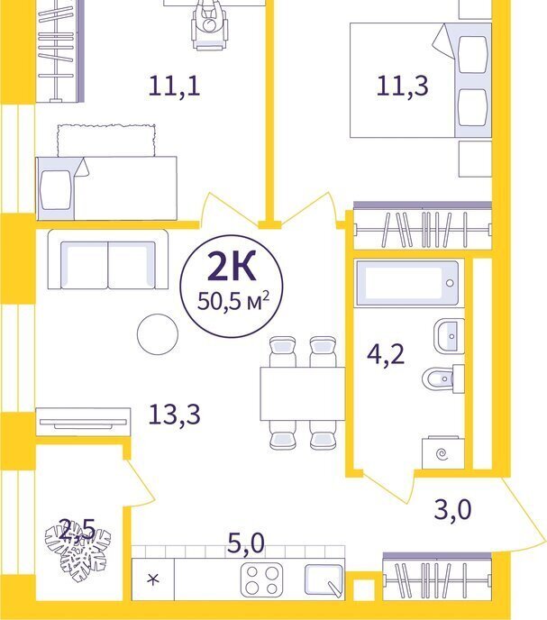 квартира г Екатеринбург Машиностроителей улица 22-го Партсъезда, 5 фото 1