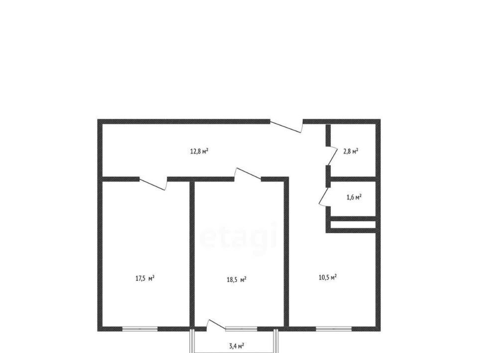 квартира г Краснодар р-н Карасунский ул им. Валерия Гассия 4/7к 3 фото 1