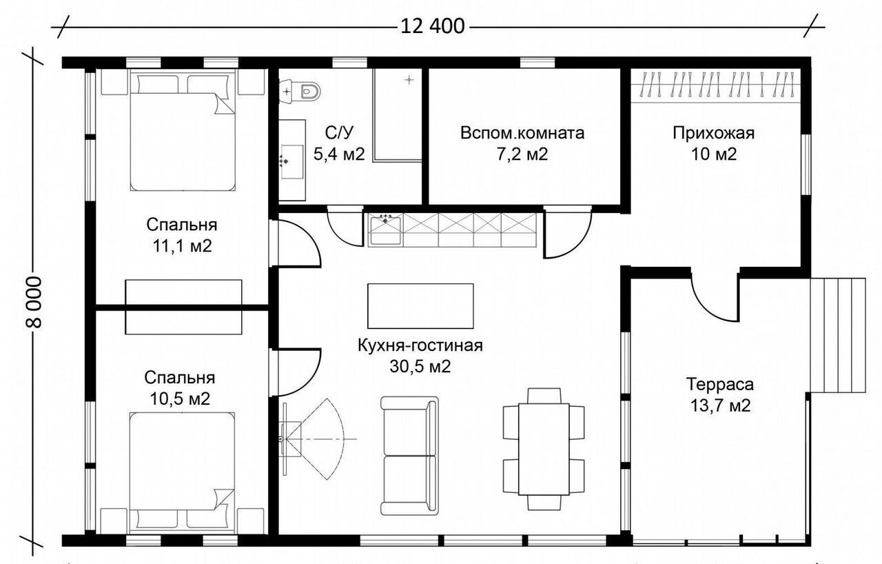 дом г Клин 57 км, дп. Рижские Дачи, Цветочная ул., 4, Новопетровское, Ленинградское шоссе фото 20