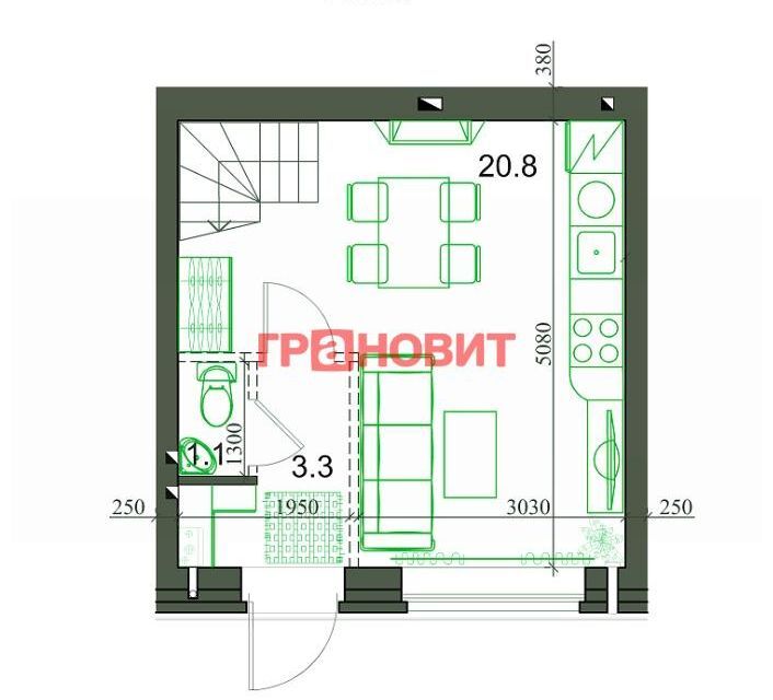 дом р-н Новосибирский п Садовый микрорайон Берёзки-3, 5 фото 9