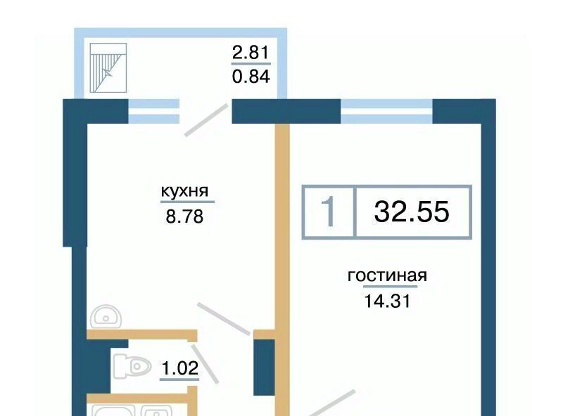 квартира г Красноярск р-н Советский микрорайон «Нанжуль-Солнечный» фото 1