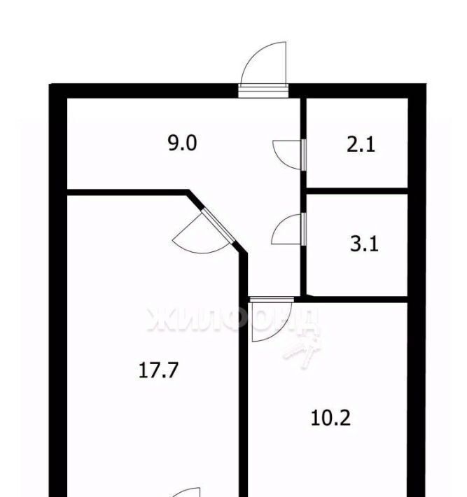 квартира г Томск р-н Советский ул Сибирская 104/4 фото 13