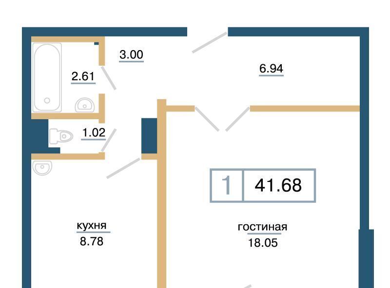 квартира г Красноярск р-н Советский микрорайон «Нанжуль-Солнечный» фото 1