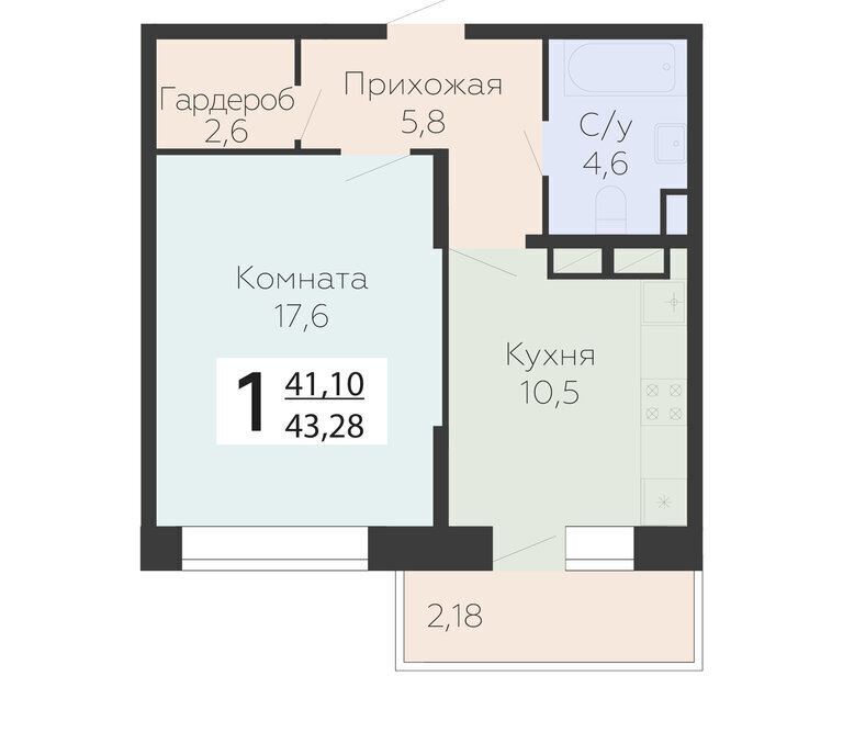 квартира г Подольск микрорайон Красная Горка ул Садовая 3к/1 Подольск фото 1