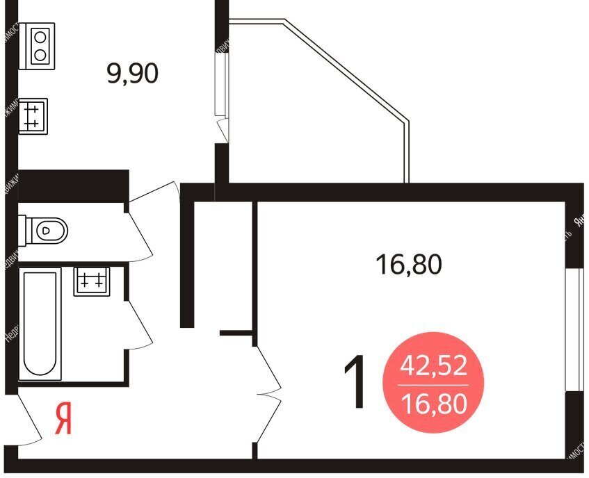 квартира г Москва метро Сходненская ул Сходненская 6к/1 фото 7