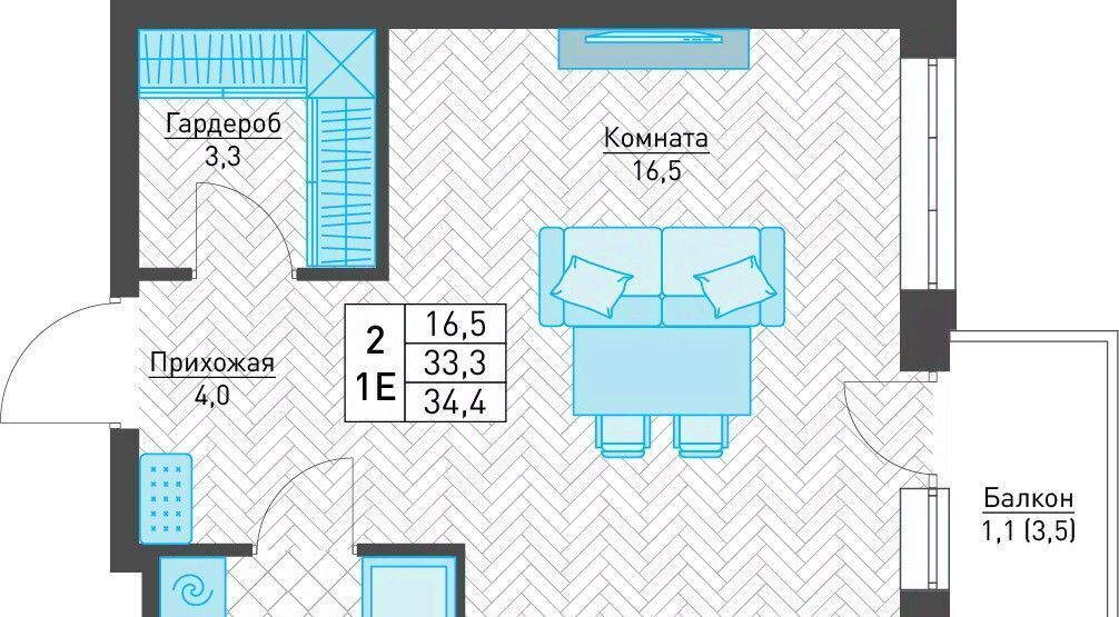 квартира г Пермь р-н Индустриальный ул Архитектора Свиязева 48а фото 1