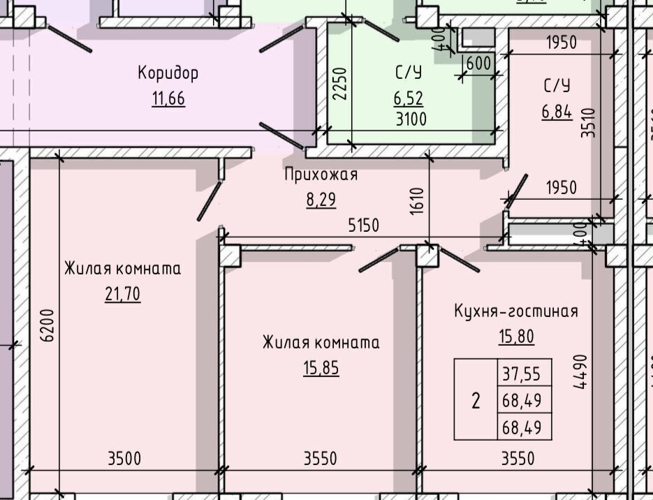 квартира г Нальчик Горная ул Байсултанова 35а фото 19