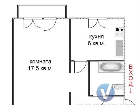 квартира г Красноярск р-н Октябрьский ул Крупской 20 фото 11