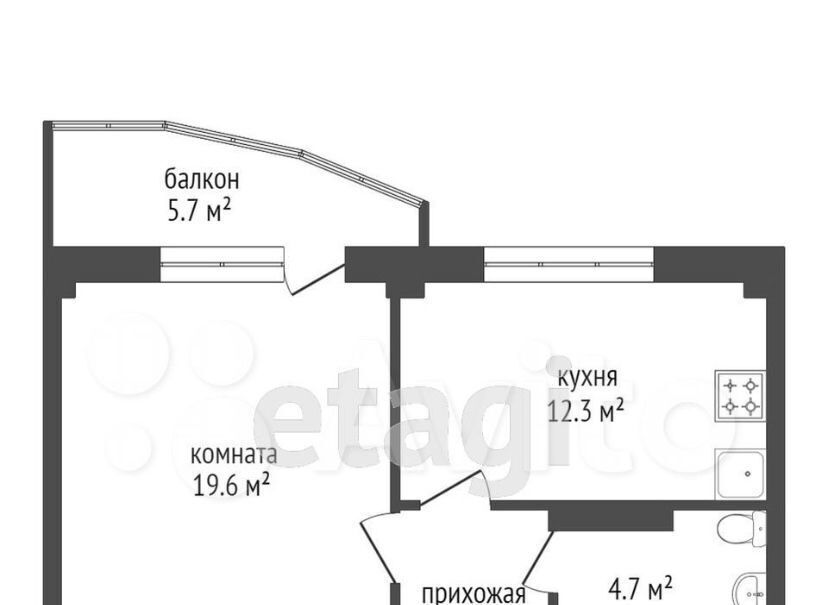 квартира г Красноярск р-н Октябрьский ул Борисова 30 фото 15