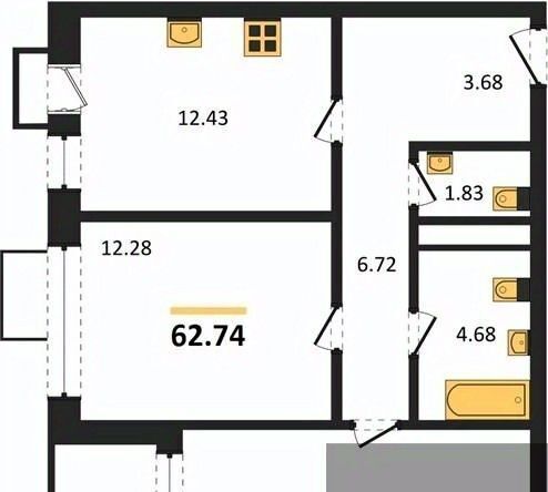 квартира г Воронеж р-н Железнодорожный наб Чуева 7 фото 1