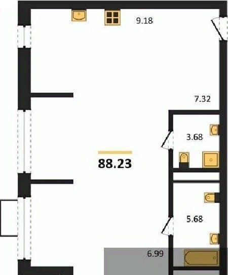 квартира г Воронеж р-н Железнодорожный наб Чуева 7 фото 1