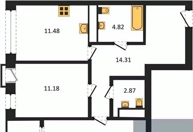 квартира г Воронеж р-н Железнодорожный наб Чуева 7 фото 1