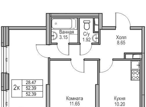 квартира г Санкт-Петербург ул Ивинская 1к/3 Беговая фото 1