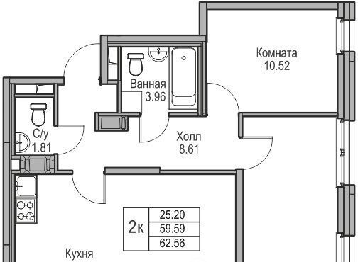 квартира г Санкт-Петербург ул Ивинская 1к/3 Беговая фото 1