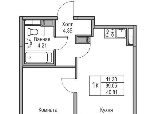 квартира г Санкт-Петербург ул Ивинская 1к/3 Беговая фото 1