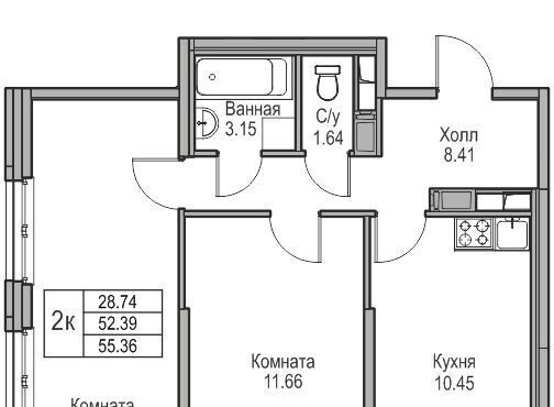 квартира г Санкт-Петербург ул Ивинская 1к/3 Беговая фото 1