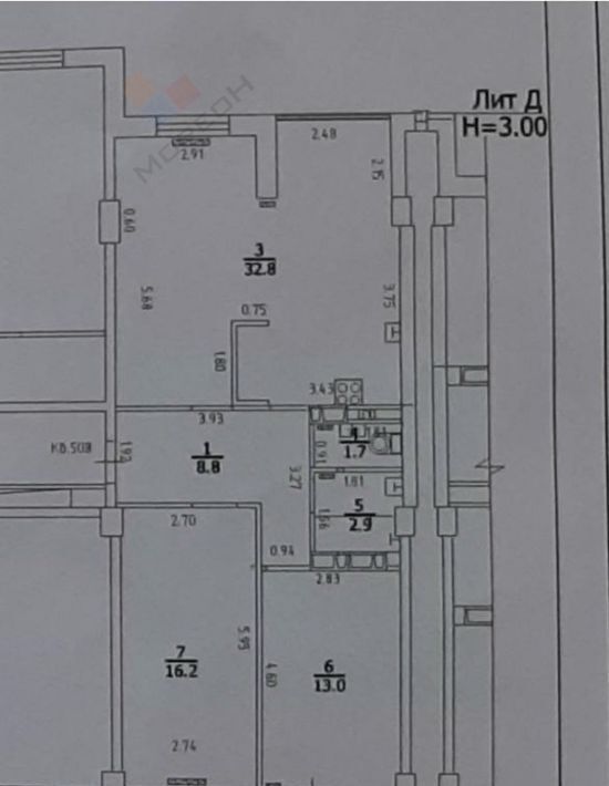 квартира г Краснодар р-н Прикубанский ул Московская 118к/1 фото 22