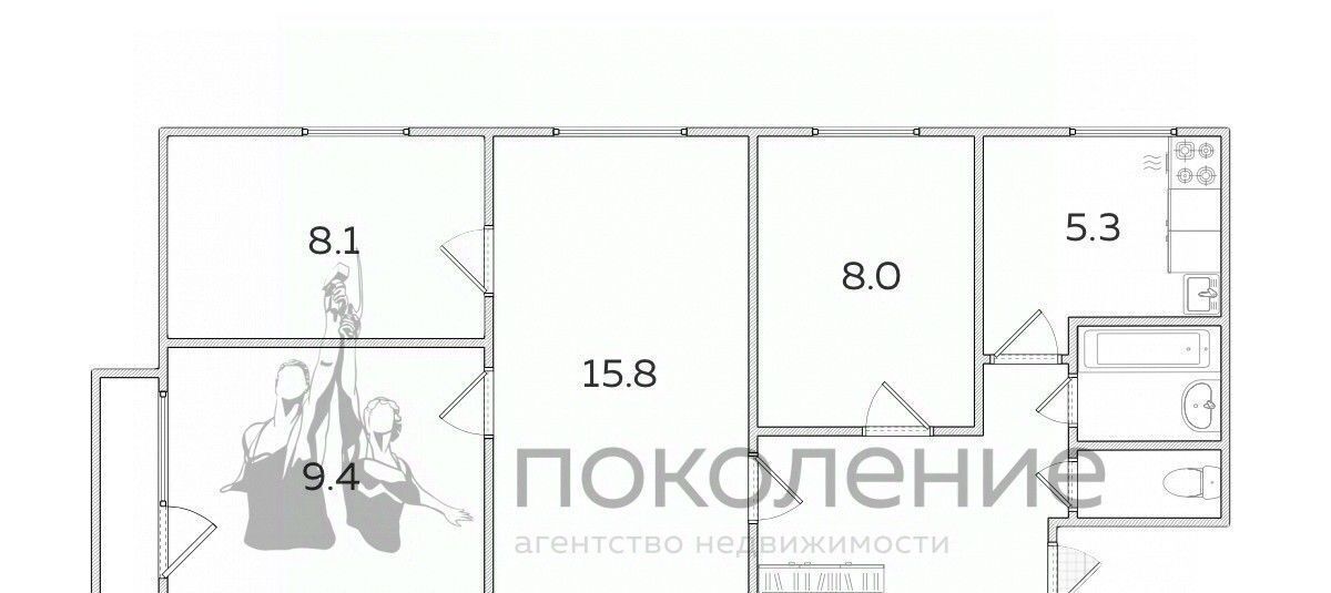 квартира г Москва метро Щелковская пр-кт Мира 10 Московская область, Фрязино фото 10