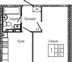 квартира р-н Новосибирский рп Краснообск фото 11