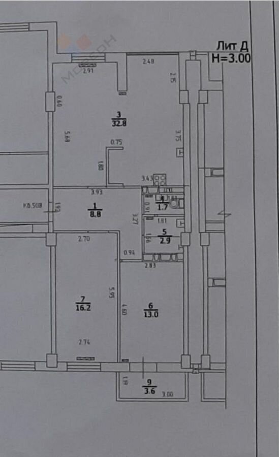 квартира г Краснодар р-н Прикубанский ул Московская 118к/1 фото 22