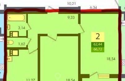 квартира г Саратов р-н Кировский ул им Академика Семенова Н.Н. 17 фото 21