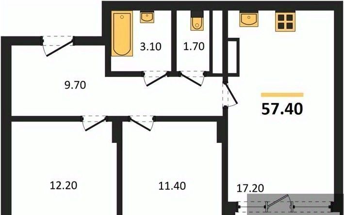 квартира г Воронеж р-н Железнодорожный ул Остужева 52/5 фото 1