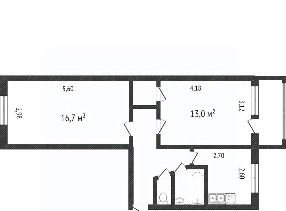 квартира г Нижний Тагил р-н Ленинский ул Ермака 21 фото 15