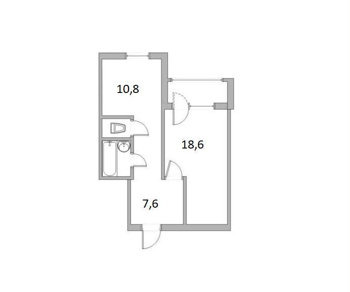 квартира г Санкт-Петербург ул Оптиков 47к/3 Беговая фото 14