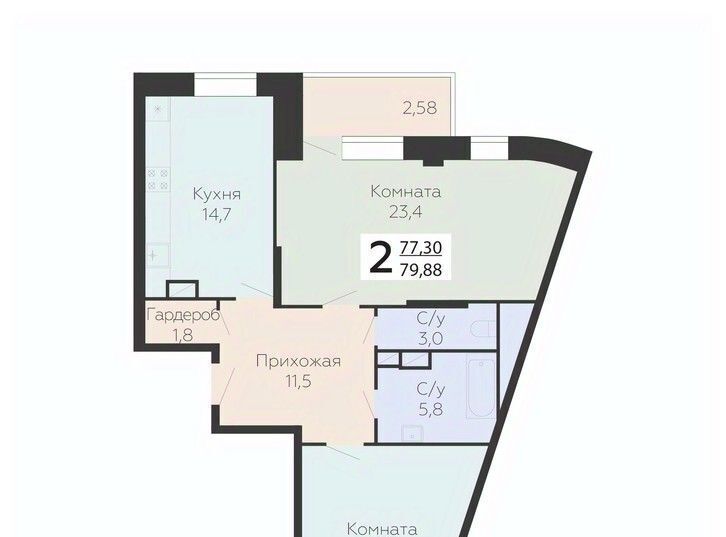 квартира г Подольск микрорайон Красная Горка ул Садовая 3к/1 Силикатная фото 1