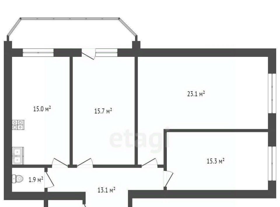 квартира г Ярославль р-н Заволжский Тверицы ул Стопани 46к/2 фото 27