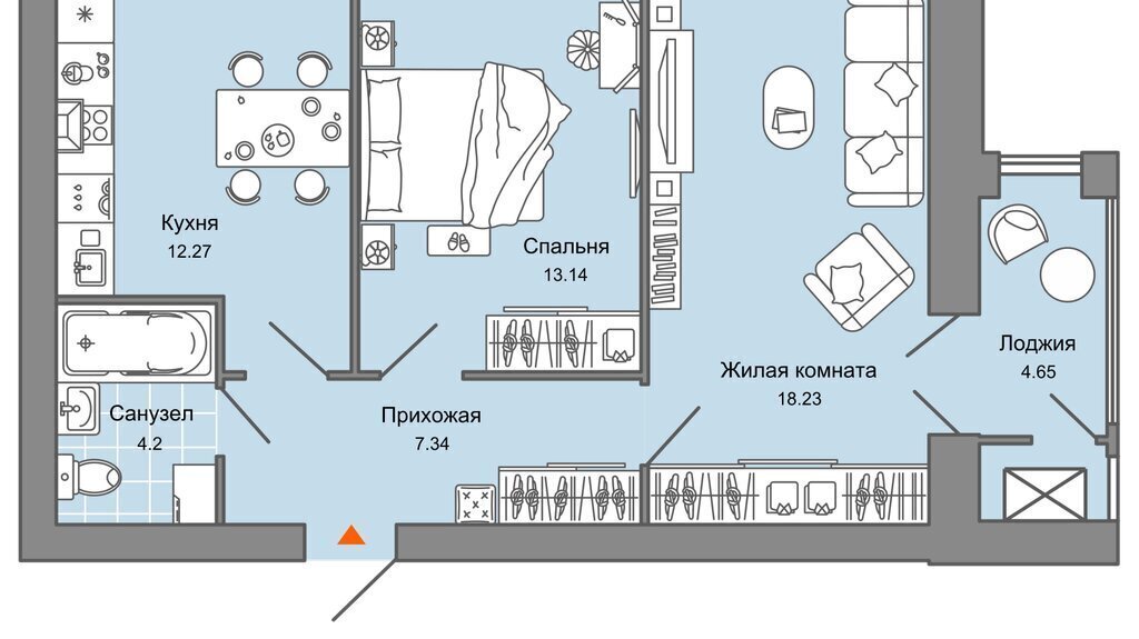 квартира г Киров ул Слобода Урванцево ЖК Знак фото 1