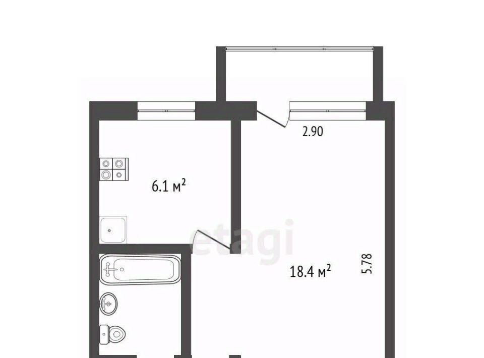 квартира г Москва метро Крымская ул Большая Черёмушкинская 11к/1 фото 2