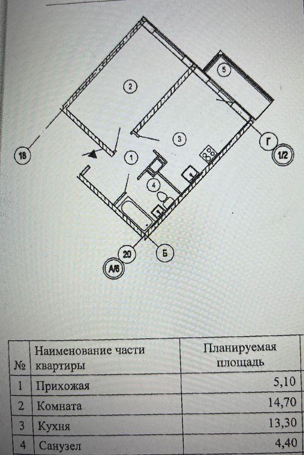 квартира г Санкт-Петербург метро Выборгская пр-кт Маршала Блюхера 7к/3 фото 15