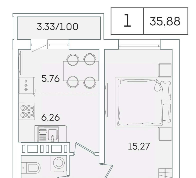 квартира р-н Всеволожский г Мурино ул Графская 6к/4 Девяткино фото 1