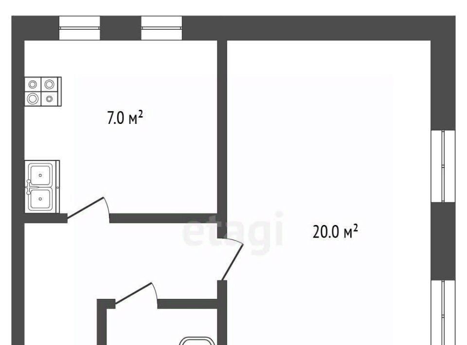 квартира р-н Бахчисарайский с Железнодорожное ул Каштановая 15 фото 2