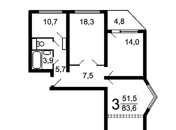 квартира г Москва метро Братиславская ул Белореченская 45к/1 фото 2