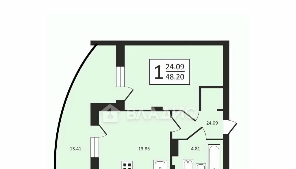 квартира г Владимир р-н Октябрьский ул Мира 5б фото 2