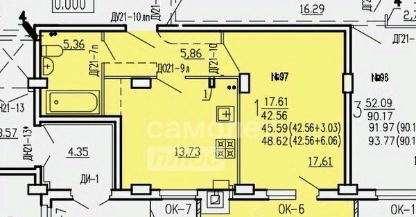 квартира г Курск р-н Железнодорожный ул Агрегатная 2-я 57 фото 2