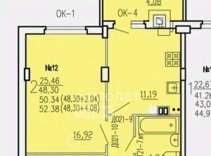 квартира г Курск р-н Железнодорожный ул Агрегатная 2-я 57а фото 2