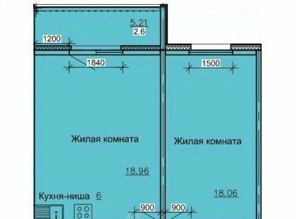 квартира г Барнаул р-н Октябрьский ул Союза Республик 13/114 фото 3