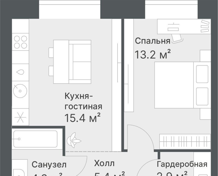 квартира г Тюмень р-н Калининский ул Кремлевская 97 Калининский административный округ фото 1