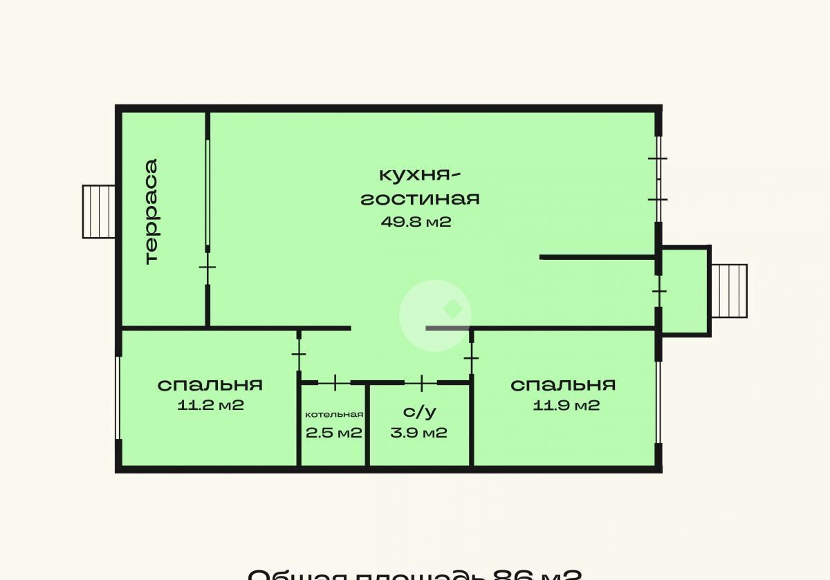 дом р-н Выборгский Верховский ДНТ Трасса Скандинавия, 83 км, Гончаровское сельское поселение, Выборг фото 5