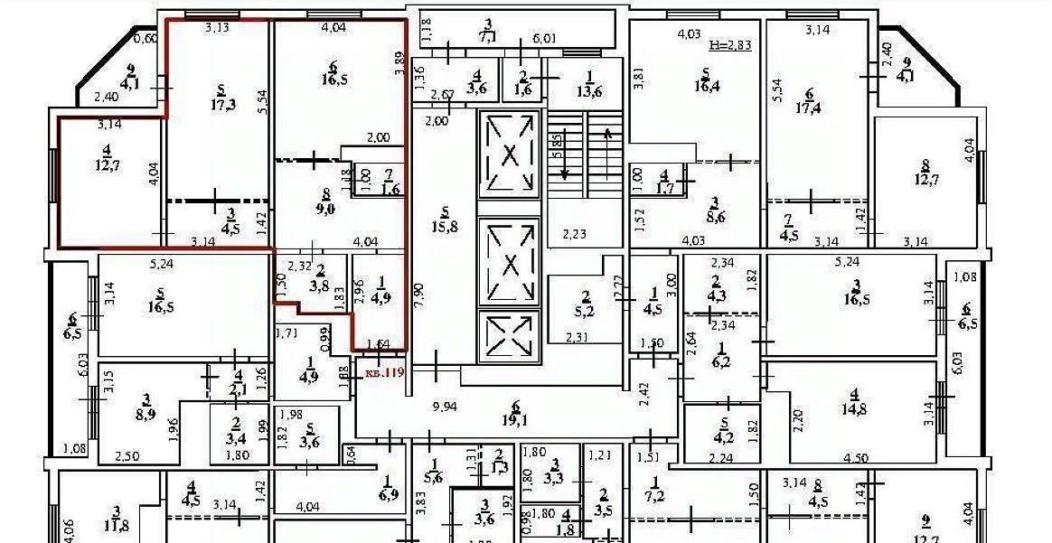 квартира г Ростов-на-Дону р-н Железнодорожный ул Скачкова 64 фото 16