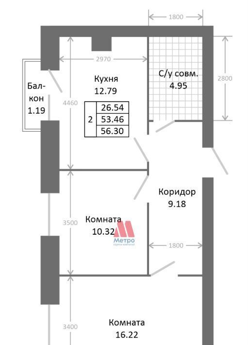 квартира г Ярославль р-н Заволжский Нижний посёлок ул 3-я Больничная фото 16