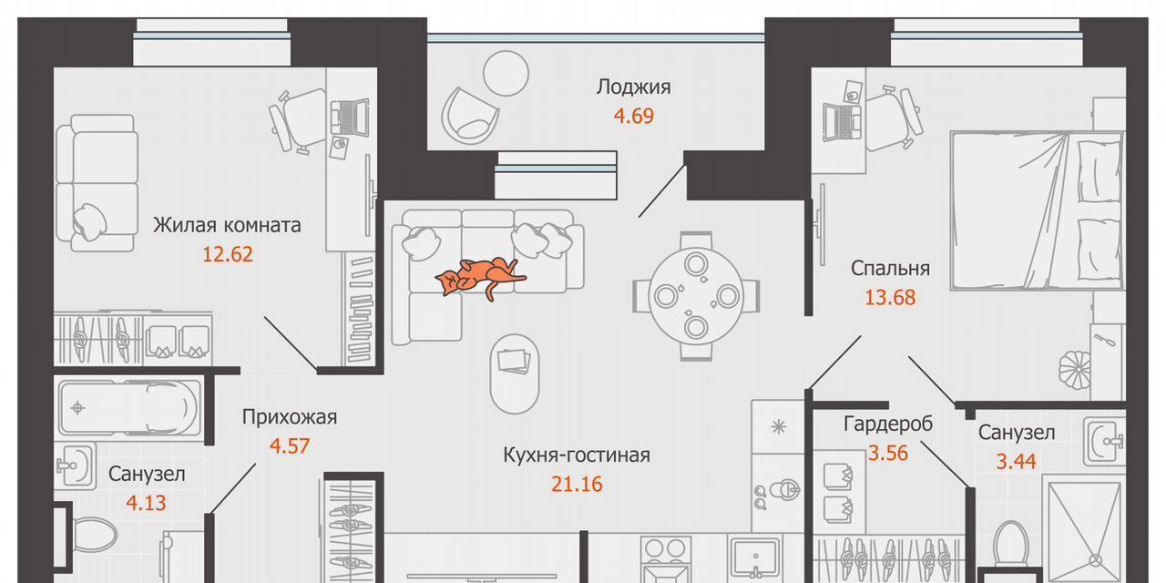 квартира г Киров р-н Ленинский ул Дмитрия Козулева 8 фото 1