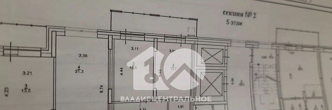 квартира г Новосибирск метро Площадь Гарина-Михайловского р-н Заельцовский ул Сухарная 105/1 фото 2